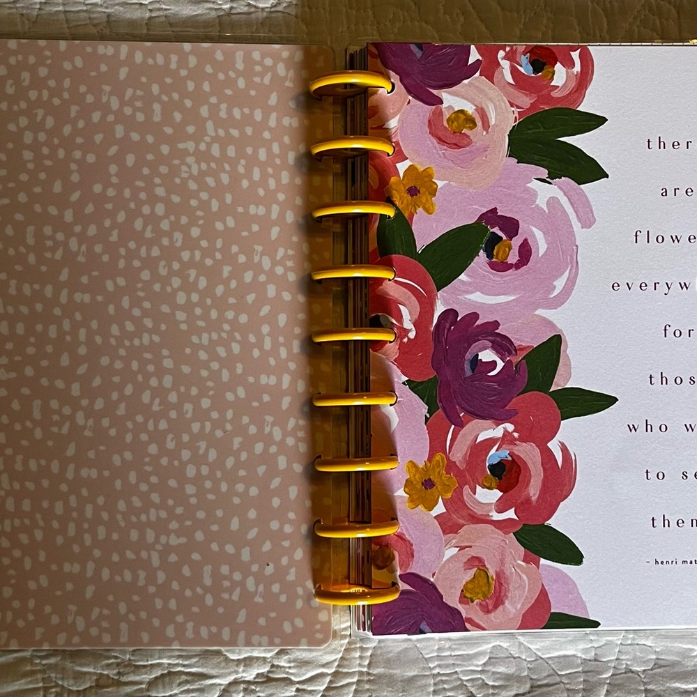Colorful Striped Journal with Yellow Rings - Picture 4 of 9